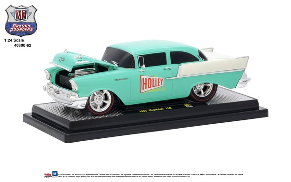 1957 Chevrolet 150 - Sea-foam Green and India Ivory