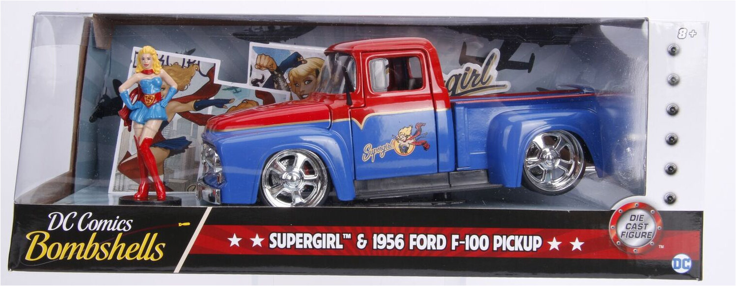 1.24 DC Comics Bombshells - 1956 Ford F100 w SUPERGIRL
