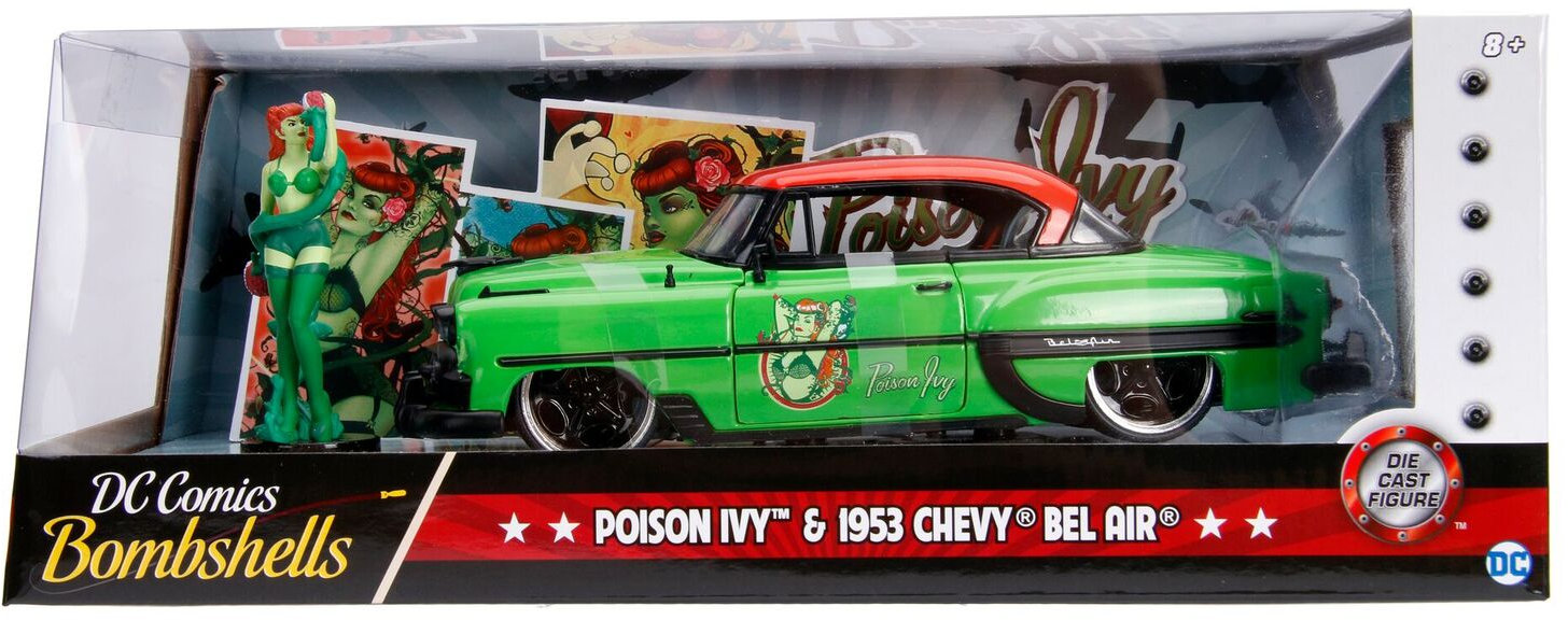 1.24 DC Comics Bombshells - 1953 Chevy Bel Air w POISON IVY