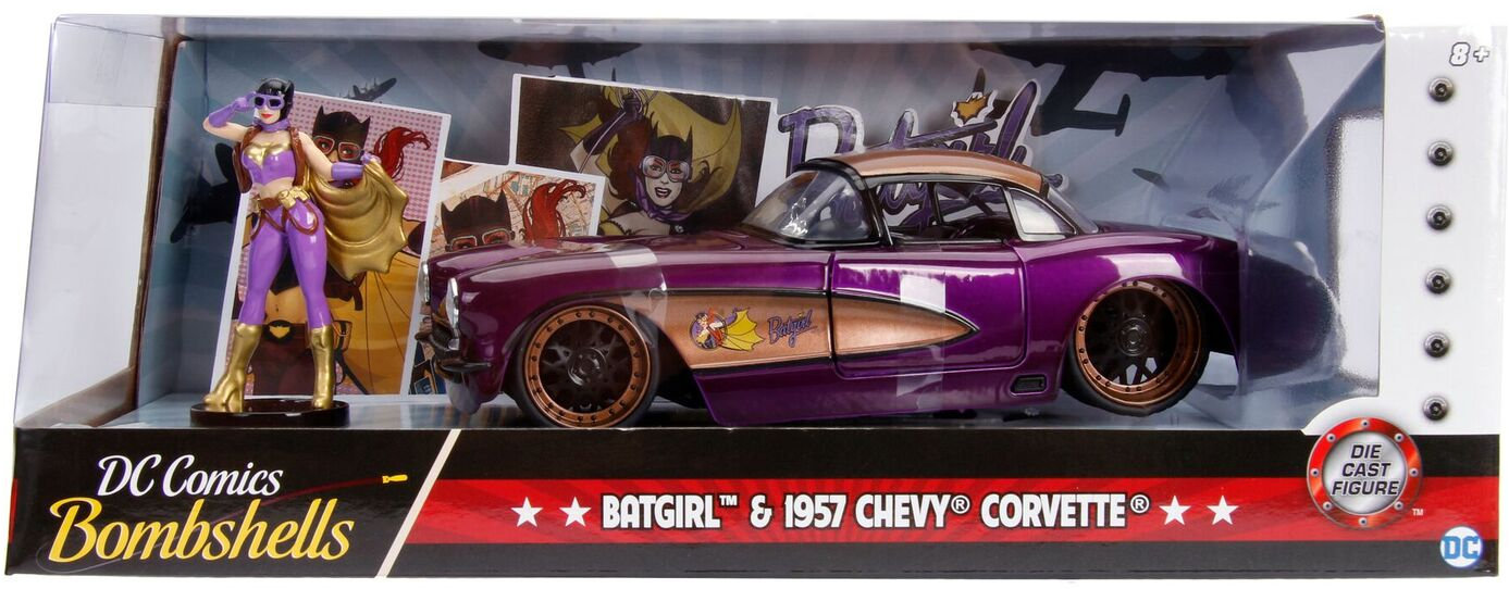 1.24 DC Comics - Bombshells - 1957 Corvette w BATGIRL